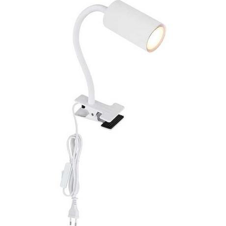 mutoni Klemmstrahler Robby Metall weiss matt 1xGU10  