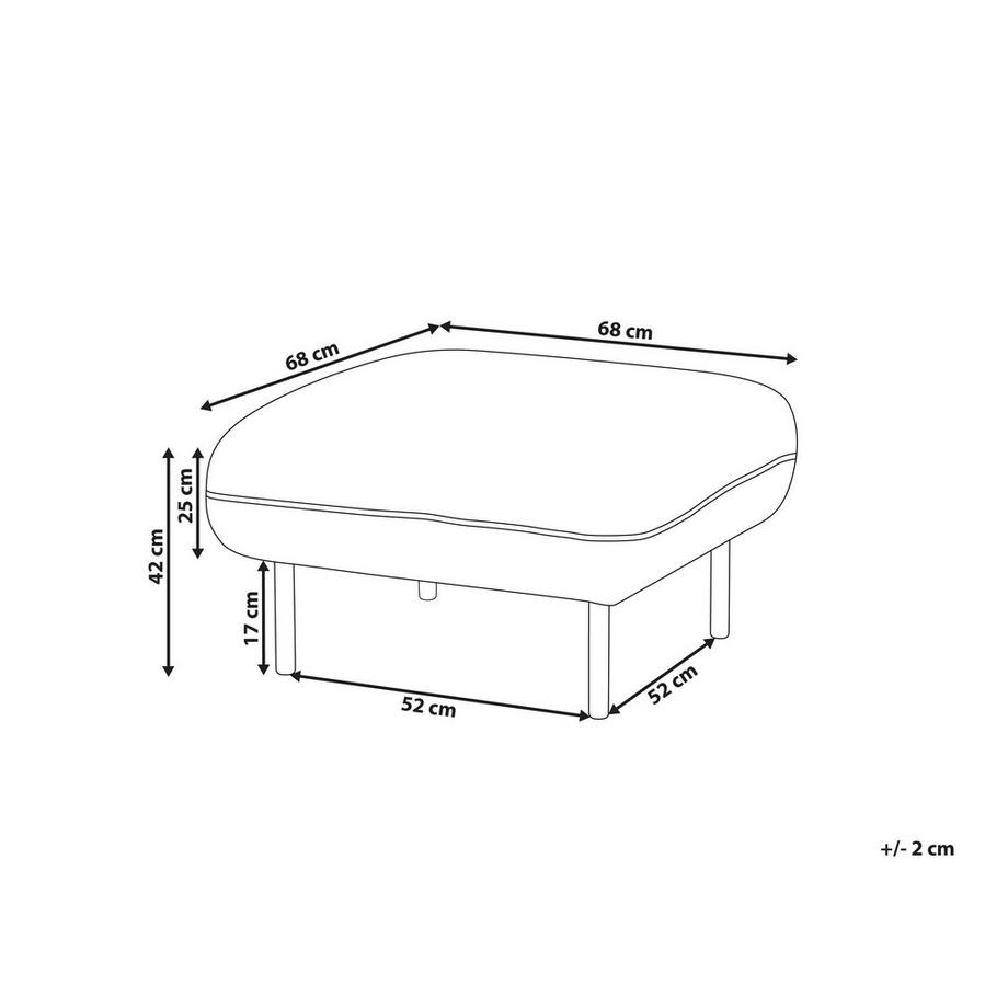 Beliani Ottoman en Bouclé Rétro TONSBERG  