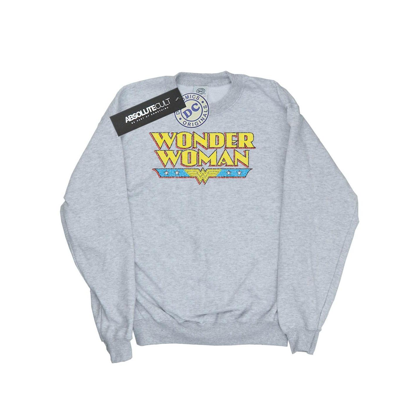 DC COMICS  Wonder Woman Crackle Logo Sweatshirt 