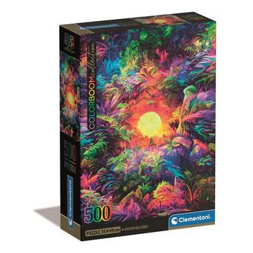 Puzzle ColorBoom Psychedelic Jungle Sunrise (500Teile)