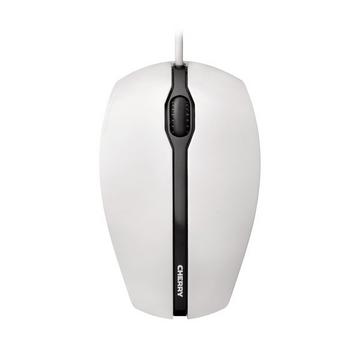 GENTIX Kabelgebundene Maus, Weiß Grau, USB