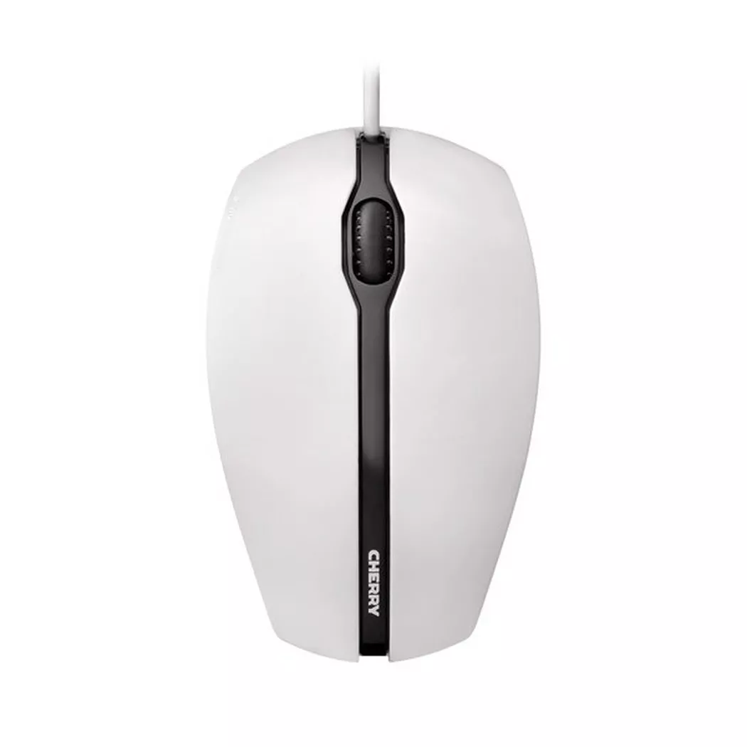 CHERRY GENTIX CORDED MOUSE. Pale Grey. USB