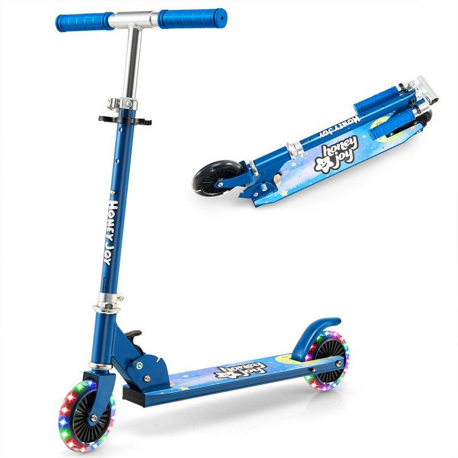 Northix  Kinderroller 2-Rad-Tretroller mit Blinkenden Rädern Stand- und Cruise-Kleinkindspielzeug 
