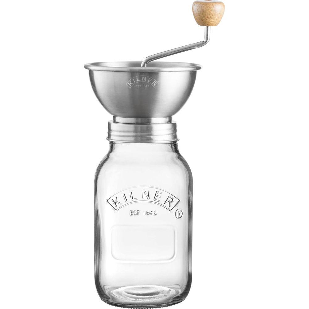 KILNER Kilner 65025785 macina caffé Acciaio inox, Trasparente  