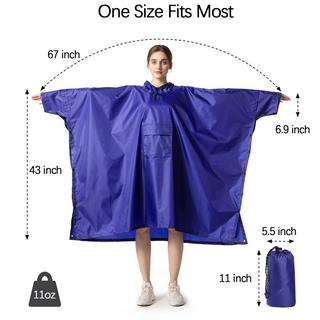 Alopini Poncho Antipioggia Impermeabile 3-in-1 Multiuso  