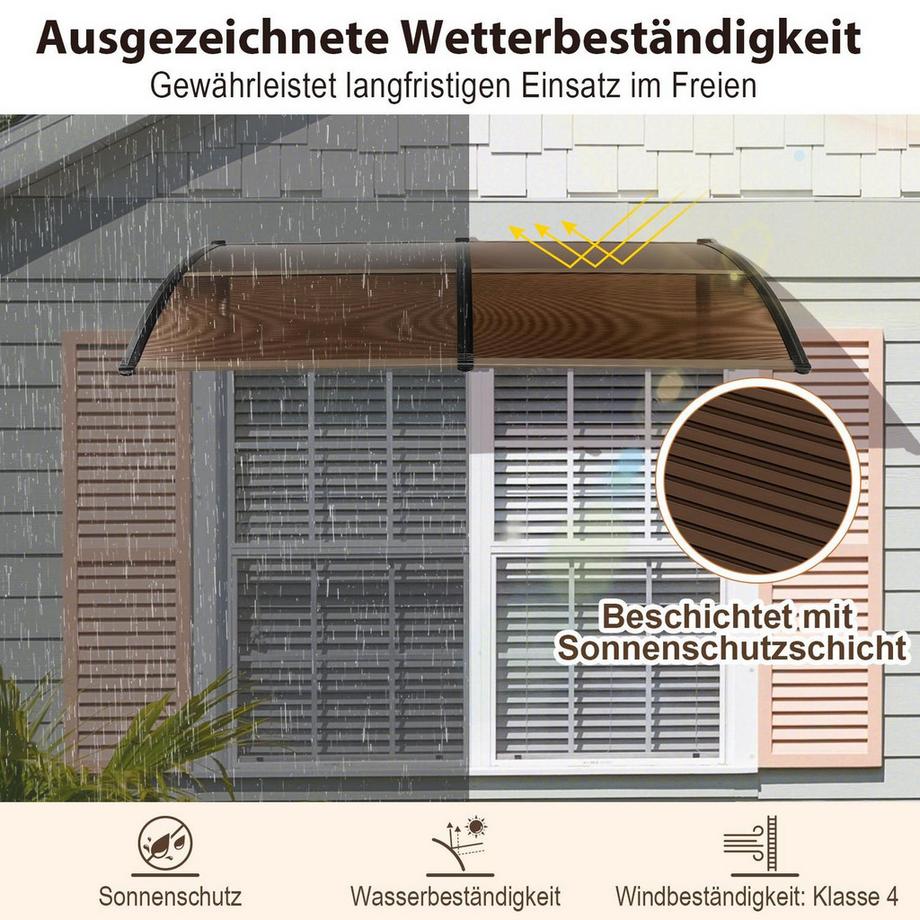 Northix Türvordach – Wetterbeständig  
