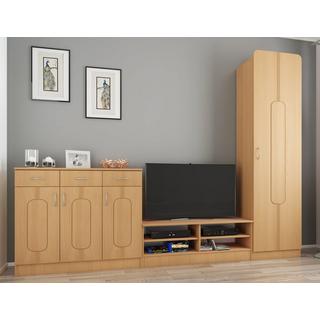 VCM Holz Wandspiegel | für Badezimmer oder Flur geeignet | Maße: H. 90 x B. 50 x T. 2 cm | Wandspiegel mit Ablage - Balia  