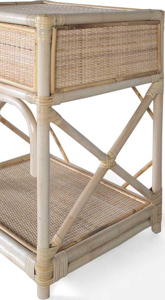 mutoni Table de nuit Sita Naturrattan 50x60  