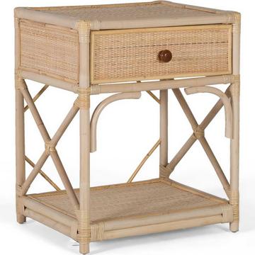 Table de nuit Sita Naturrattan 50x60