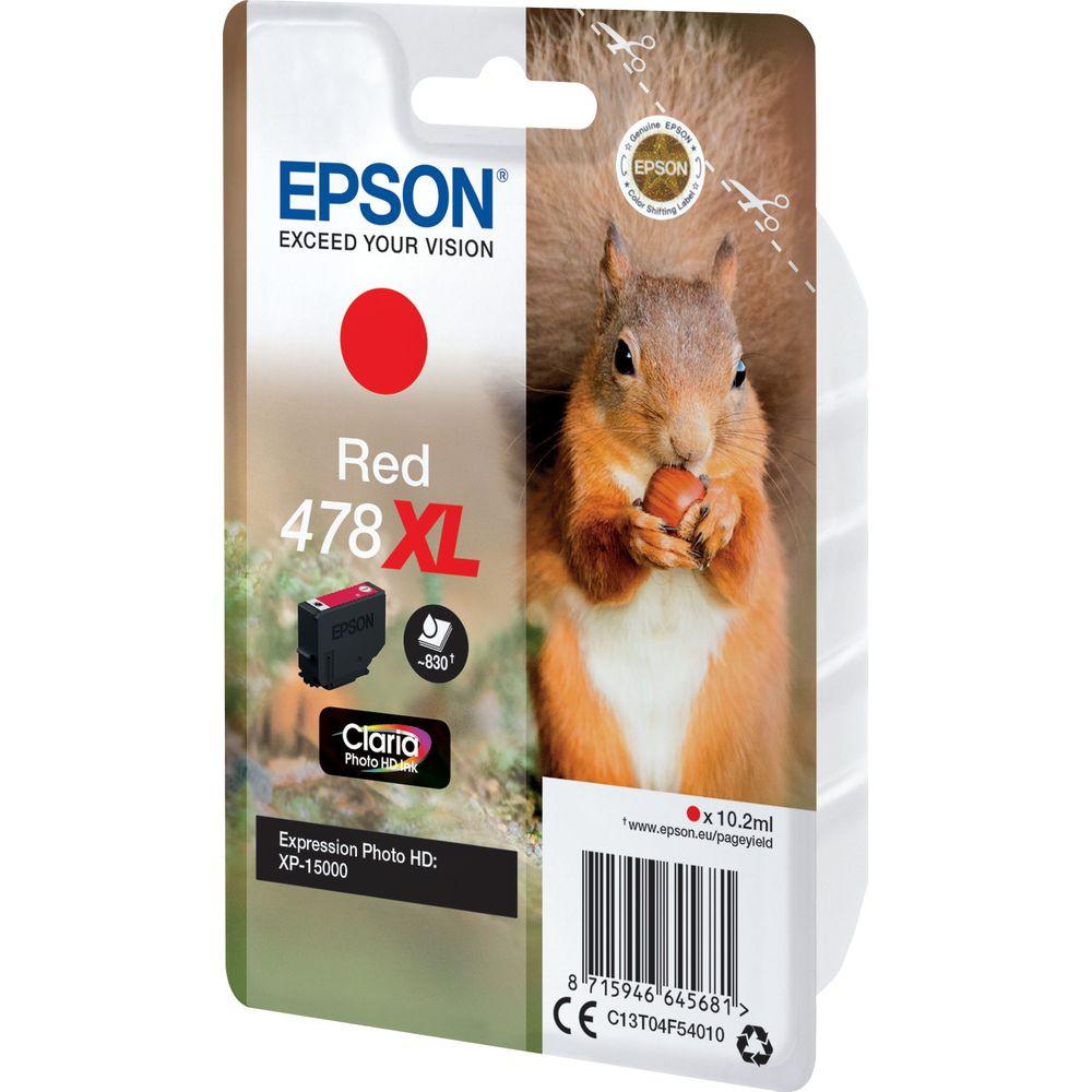 EPSON  EPSON Tintenpatrone 478XL rot T04F540 XP-15000 830 Seiten 