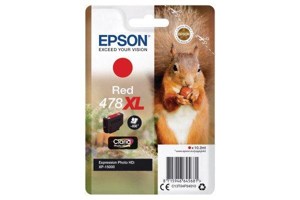 EPSON  EPSON Tintenpatrone 478XL rot T04F540 XP-15000 830 Seiten 