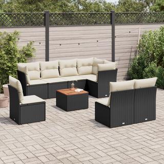 VidaXL set divano da giardino Polirattan  