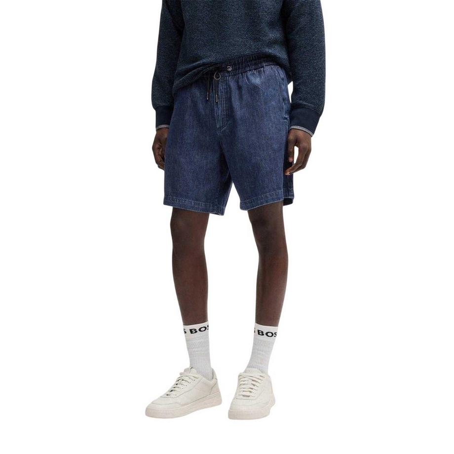 BOSS Pantaloncini in Denim con Coulisse  