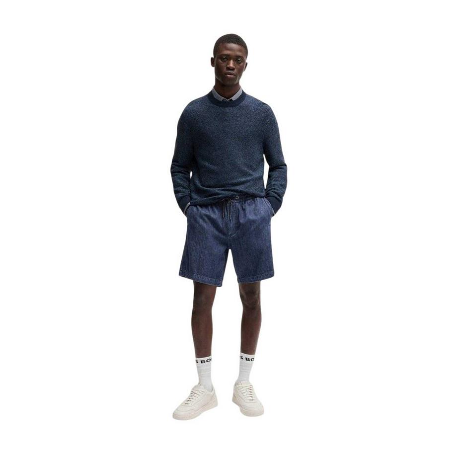BOSS Pantaloncini in Denim con Coulisse  