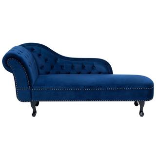 Beliani Chaise longue en Velluto Glamour NIMES  