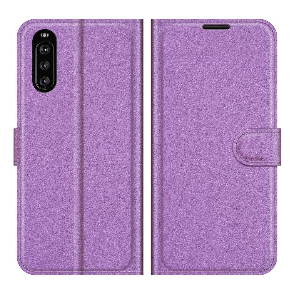 Cover-Discount  custodia Xperia 10 III - Custodia in pelle viola 