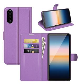 Cover-Discount  custodia Xperia 10 III - Custodia in pelle viola 