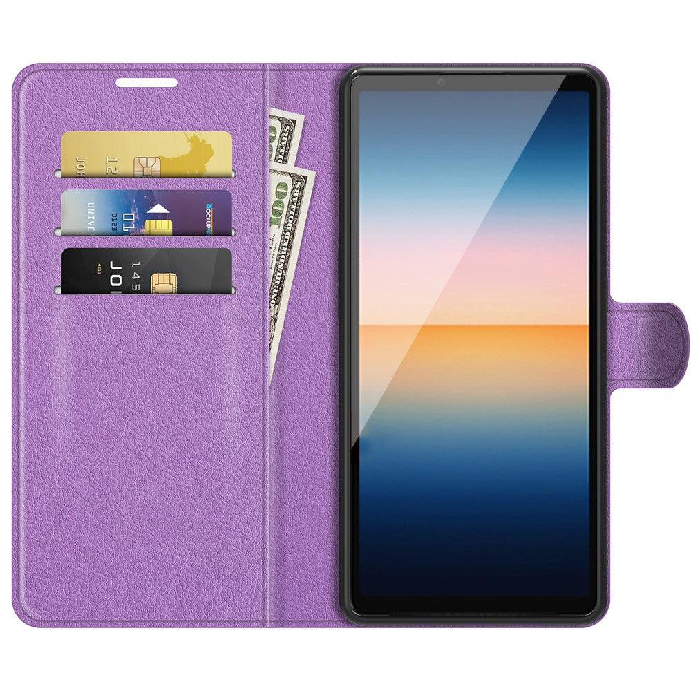 Cover-Discount  custodia Xperia 10 III - Custodia in pelle viola 