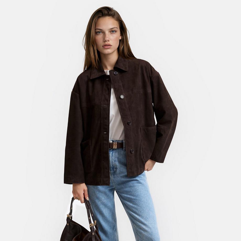 Jacke aus Ziegenleder
