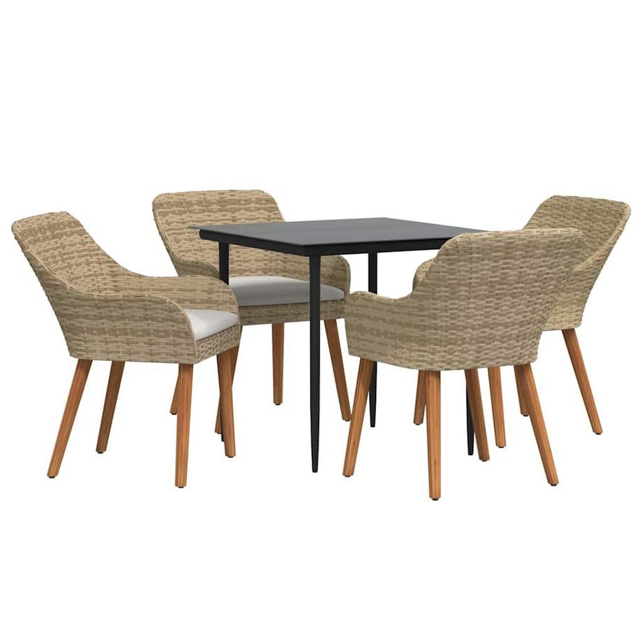 Garten essgruppe poly-rattan