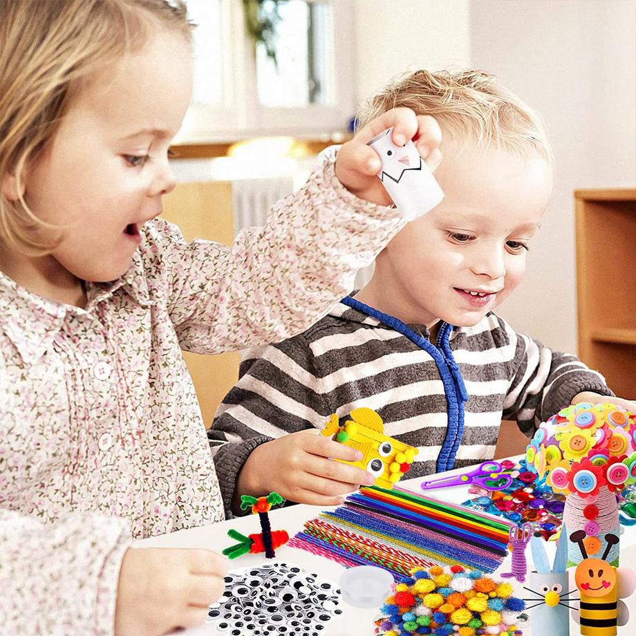 Activity-board  Bastelsets für Kinder Bastelmaterial in Bastelkoffern, DIY-Bastelzubehör Bastelbedarf Materialset 