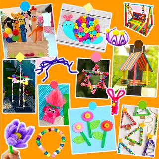 Activity-board  Bastelsets für Kinder Bastelmaterial in Bastelkoffern, DIY-Bastelzubehör Bastelbedarf Materialset 