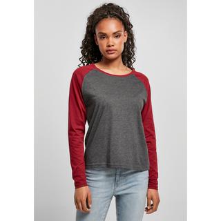 URBAN CLASSICS  t-shirt manches longues grandes tailles contrast raglan 