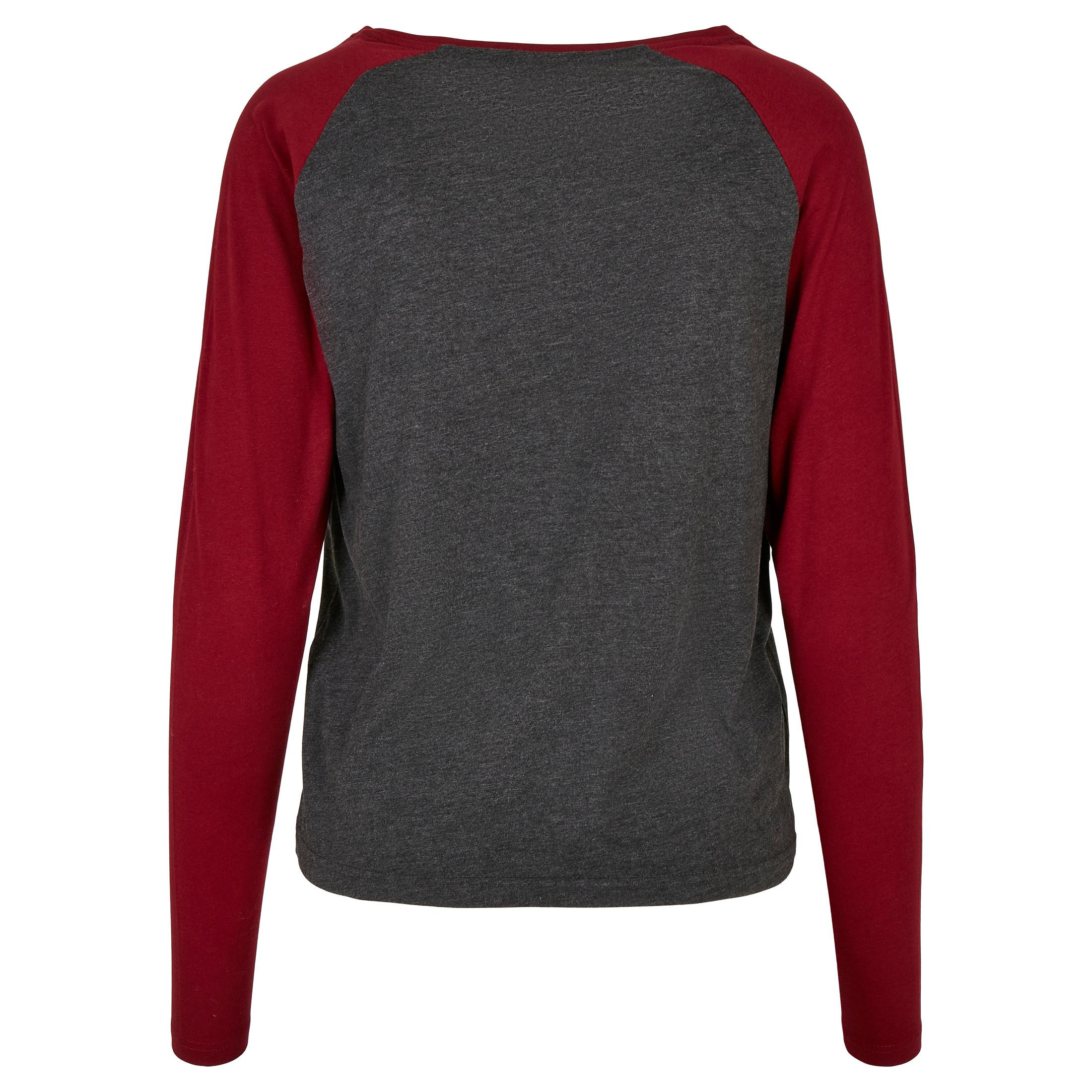 URBAN CLASSICS  t-shirt manches longues grandes tailles contrast raglan 