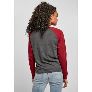 URBAN CLASSICS  t-shirt manches longues grandes tailles contrast raglan 