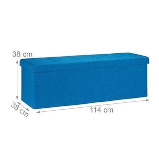 B2X Panca contenitore pieghevole in tessuto di lino  