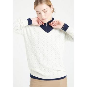 LILLY 27 Maglia con scollo a V - 100% cashmere