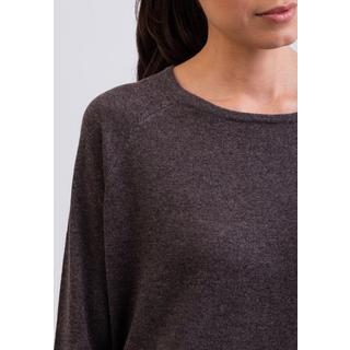 CASH-MERE.CH Pull Col Rond Cachemire avec Fentes Latérales  