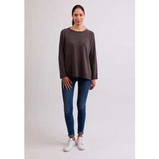 CASH-MERE.CH Pull Col Rond Cachemire avec Fentes Latérales  