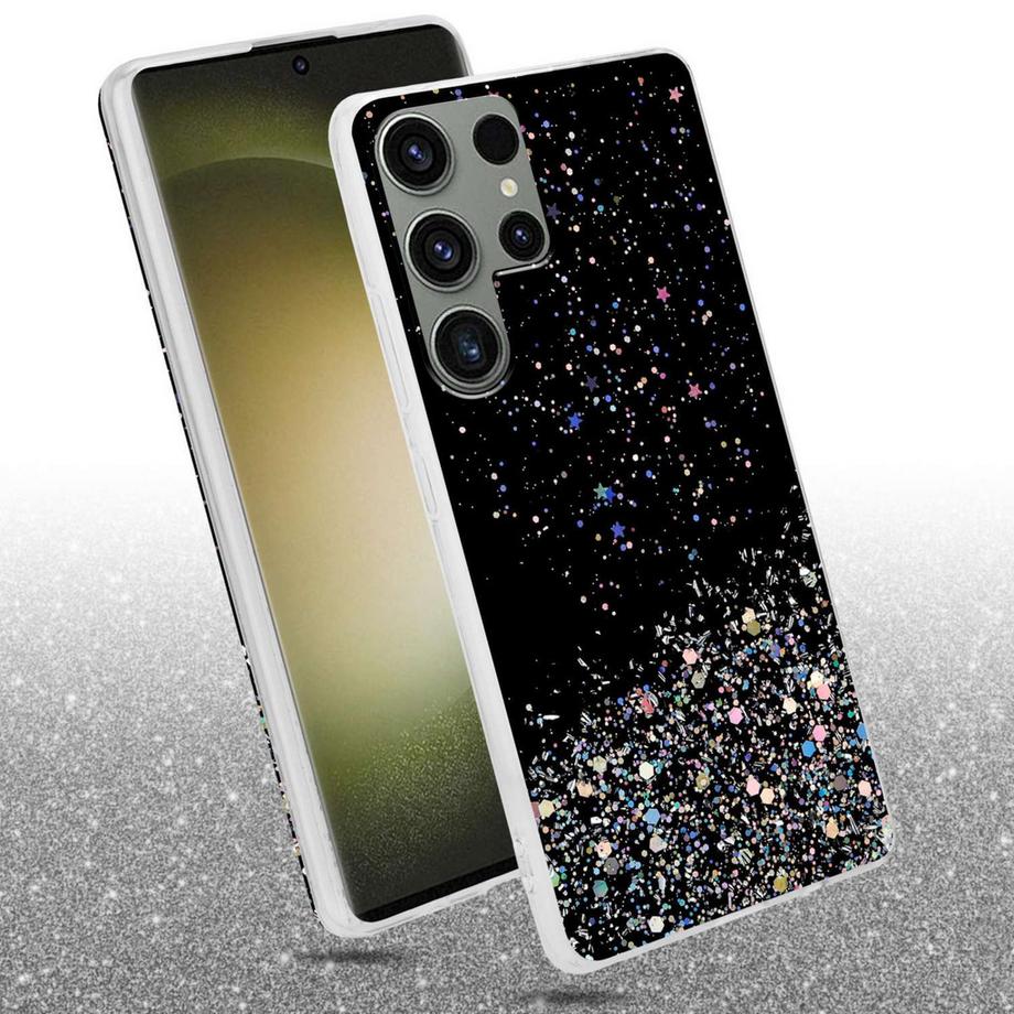 Cadorabo  Hülle für Samsung Galaxy S23 ULTRA mit Glitzer Design 