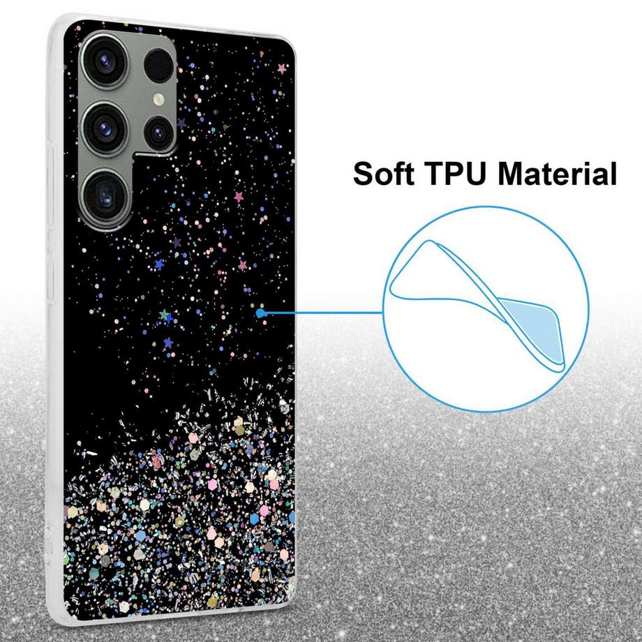 Cadorabo  Hülle für Samsung Galaxy S23 ULTRA mit Glitzer Design 