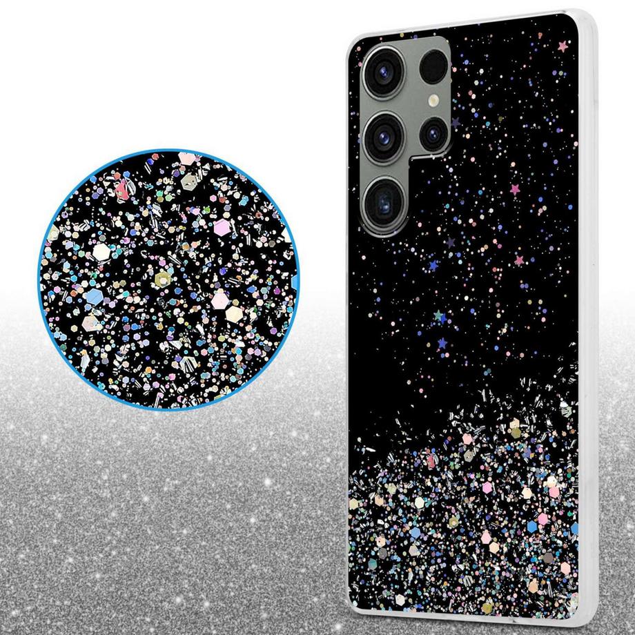 Cadorabo  Hülle für Samsung Galaxy S23 ULTRA mit Glitzer Design 
