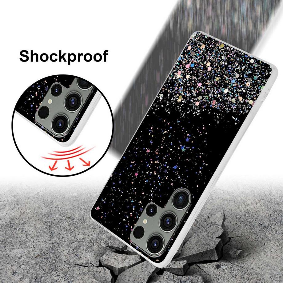 Cadorabo  Hülle für Samsung Galaxy S23 ULTRA mit Glitzer Design 