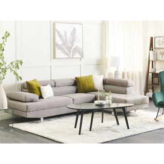 Beliani Ecksofa aus Polyester Modern NORREA  