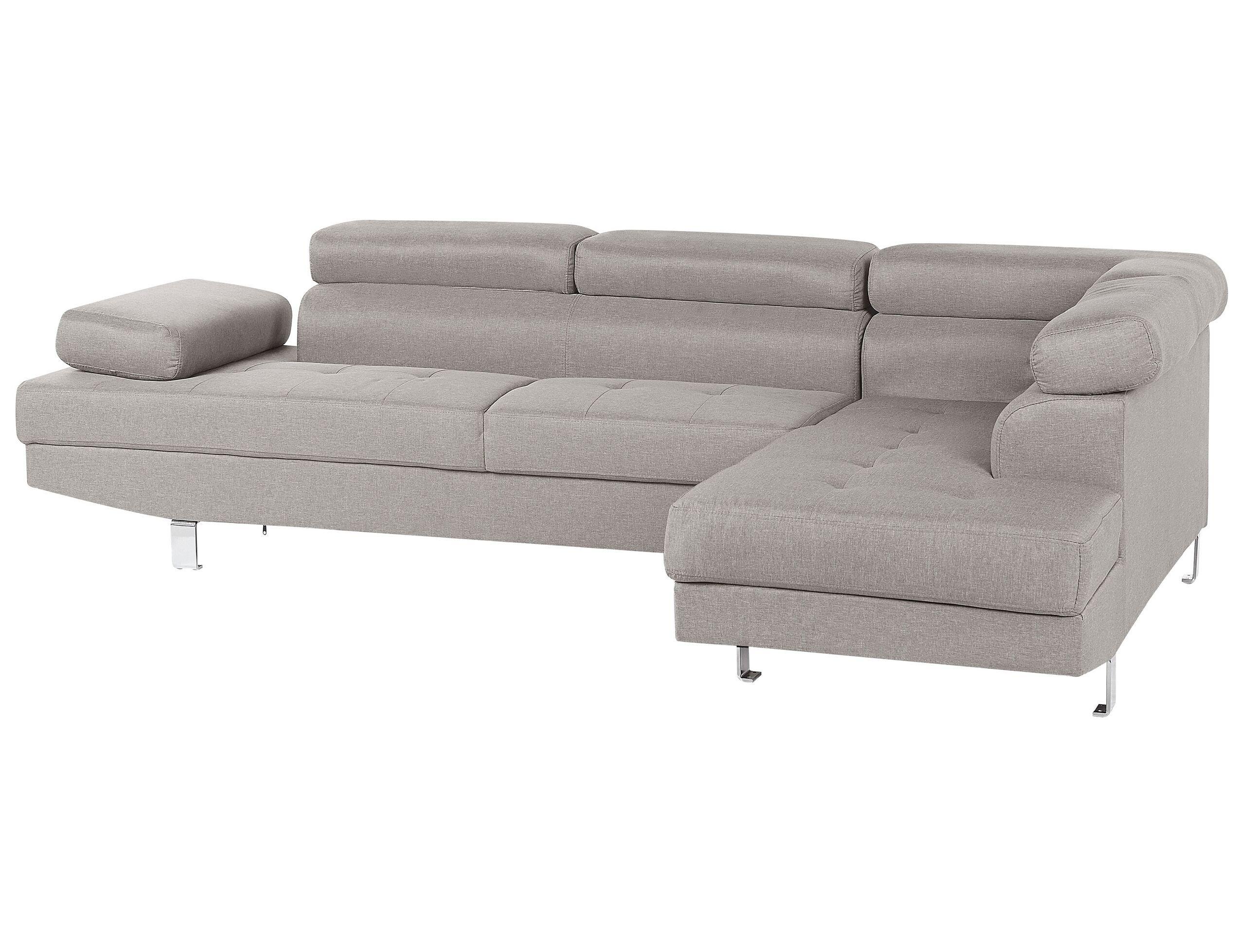 Beliani Ecksofa aus Polyester Modern NORREA  