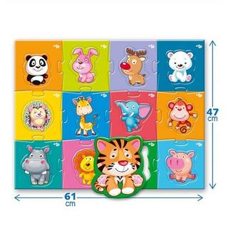 Montessori  ZOO - MAXI-Puzzle 24,Lernspiel, Bodenpuzzle Montessori® by Far far land 