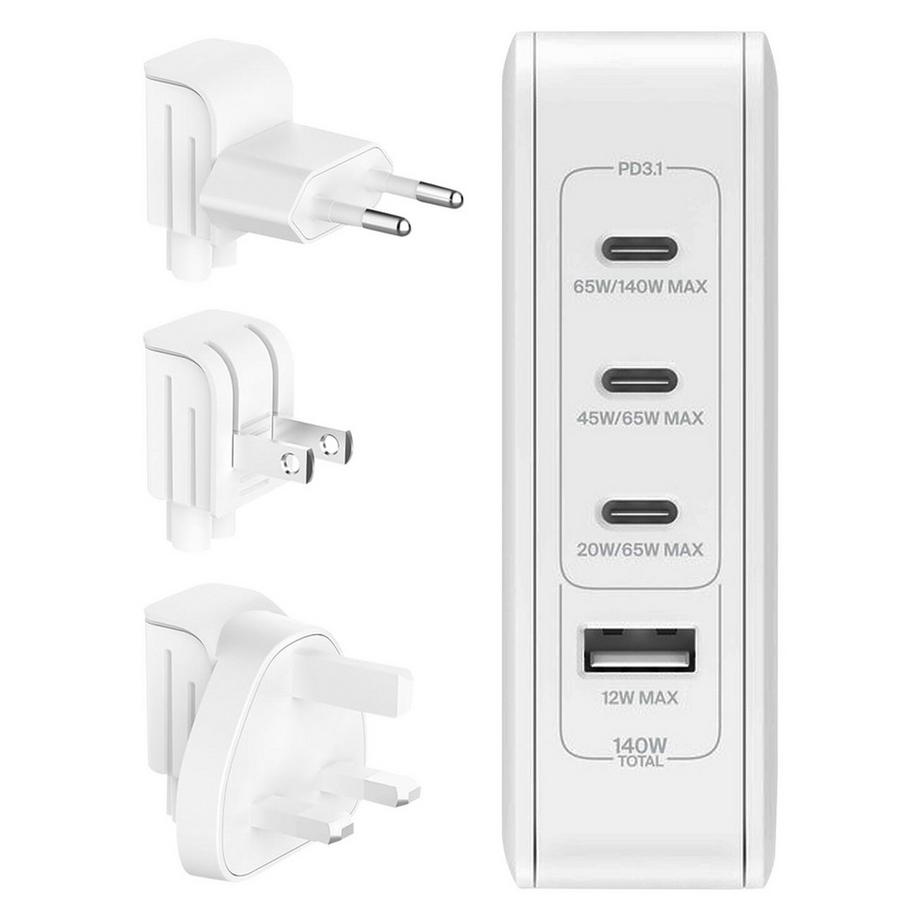 belkin  Chargeur Secteur 140W GaN 4 Ports Belkin 