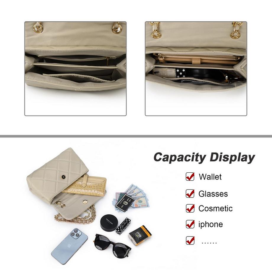 Only-bags.store Sac à bandoulière matelassé élégant  