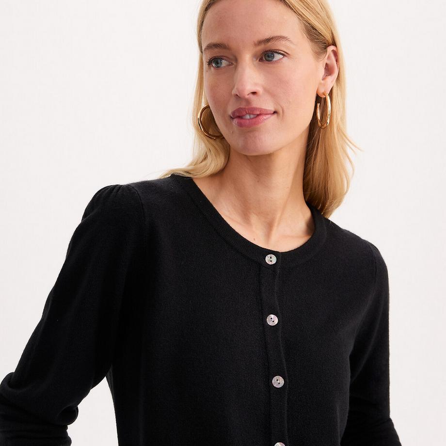 La Redoute Collections Weiche Strickjacke mit Rundhalsausschnitt  