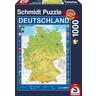 Schmidt  Deutschlandkarte, 1.000 Teile Puzzle 