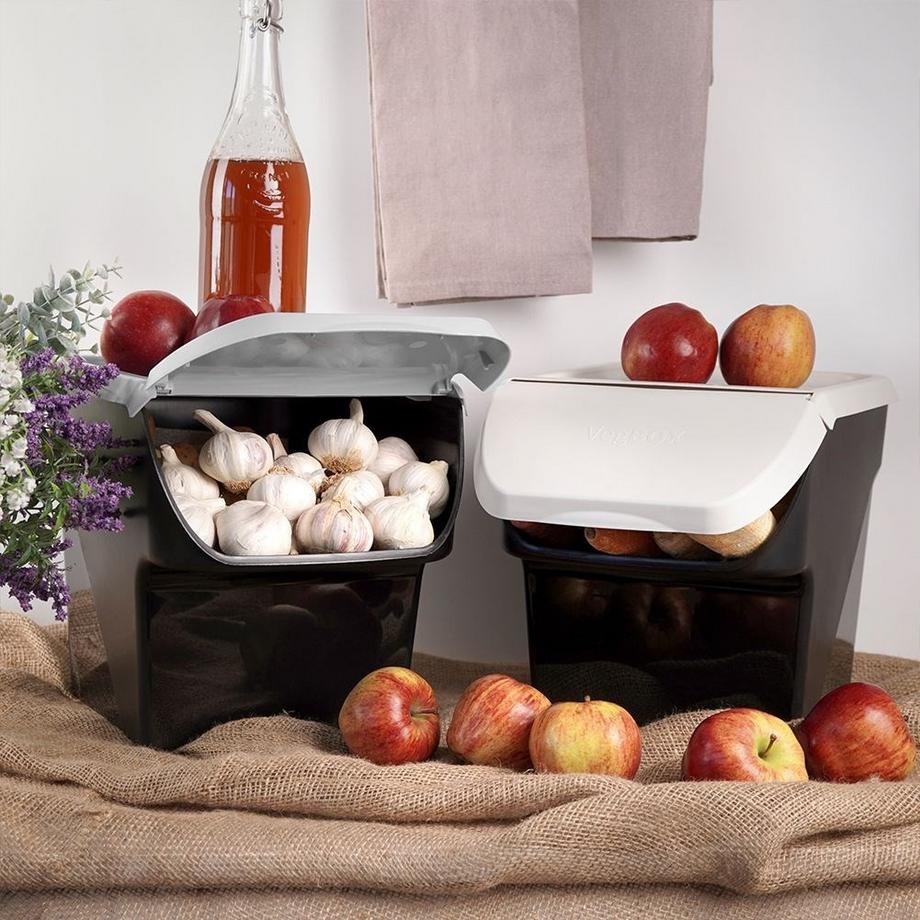 B2X  Boîte de rangement pratique pour fruits et légumes avec rabat 