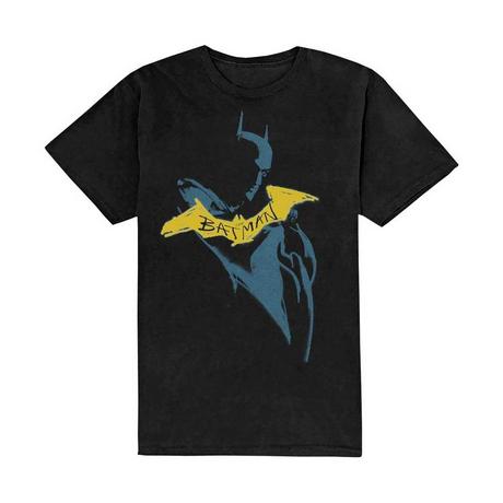 BATMAN Logo Stampa T-Shirt Maniche Corte  