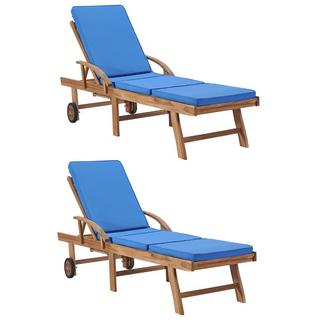 VidaXL Chaise longue bois  