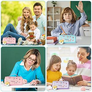 Only-bags.store Trousse à crayons à 3 compartiments, trousse de papeterie , jolie trousse à crayons donuts pour écolier ado  