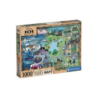 Clementoni  Puzzle 101 Dalmatiner Story Maps (1000Teile) 