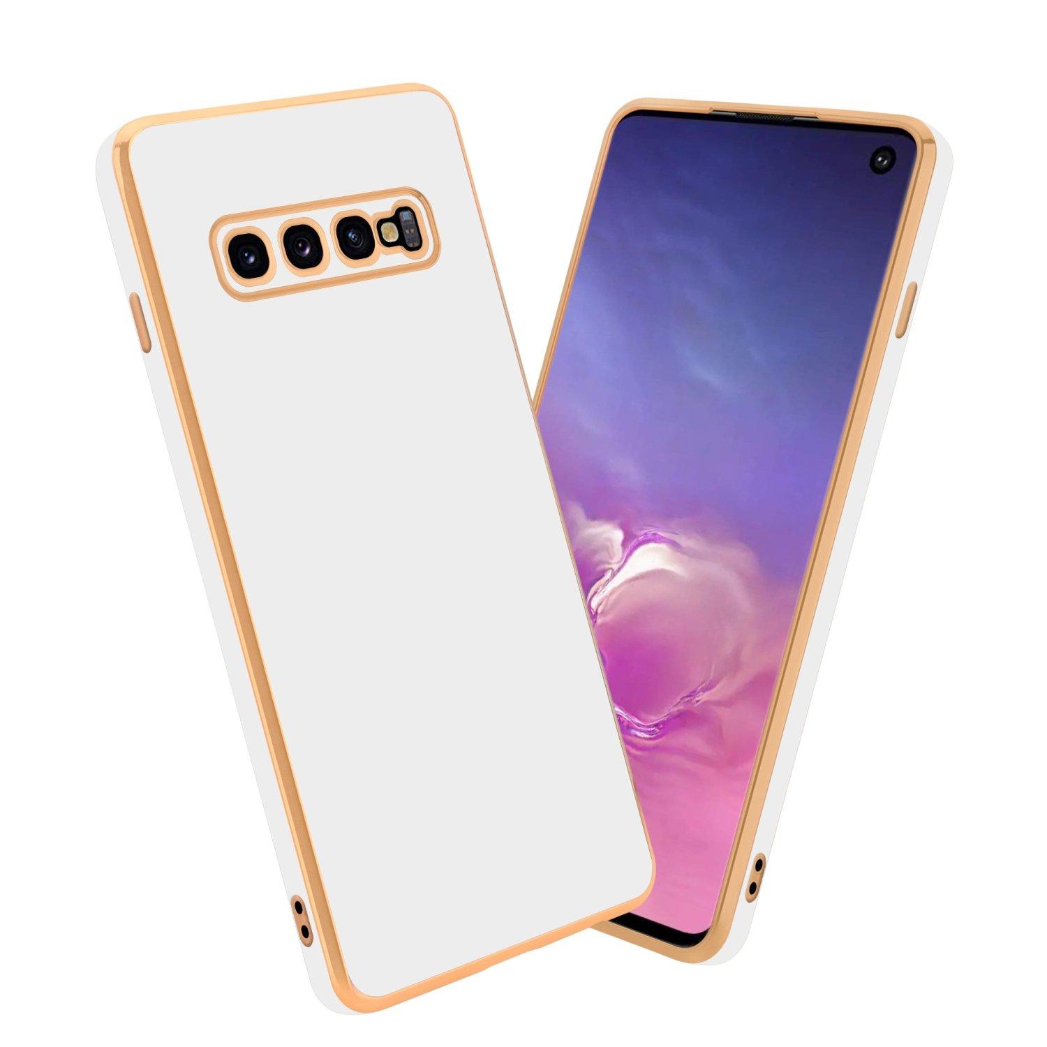 Cadorabo  Housse compatible avec Samsung Galaxy S10 PLUS - Coque de protection en silicone TPU flexible et avec protection pour appareil photo 